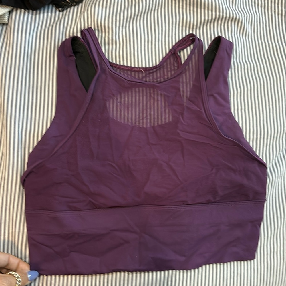 Lululemon purple sports bra size 6